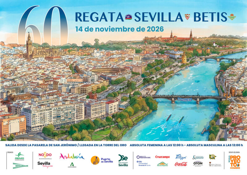 Image for the Tweet beginning: La 60ª Regata Sevilla-Betis, a